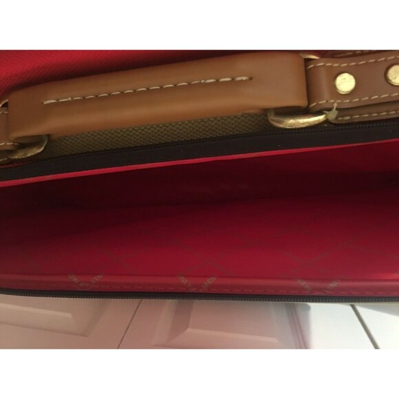 Vintage Members Only 14"x 20" X 7" Travel Luggage suitcase Carry-on/no Strap Red - Picture 5 of 9